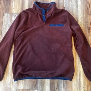 Men’s L 32 Degrees Heat Rust Pullover Fleece